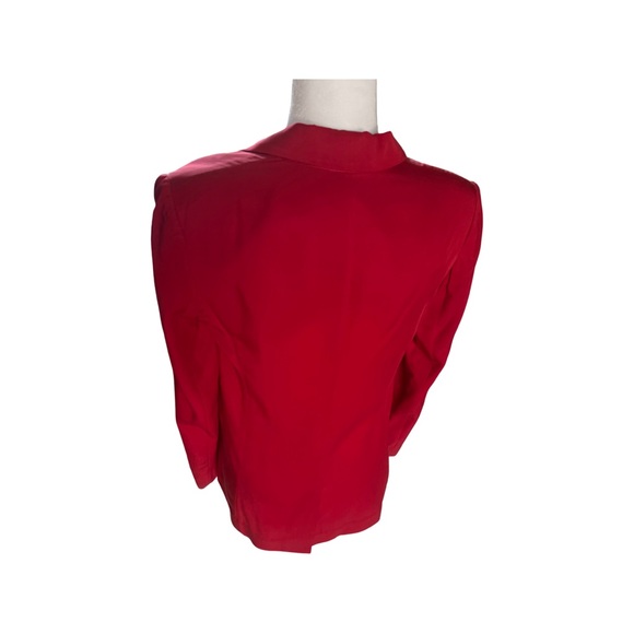Armani Exchange Silk Red Blazer Size 6 - Picture 3 of 5